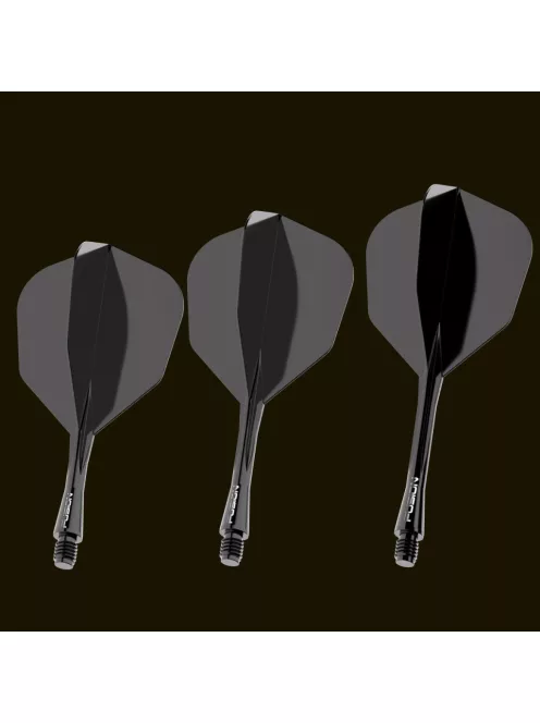 DARTS TOLL ÉS SZÁR EGYBEN WINMAU FUSION FEKETE, STANDARD TOLL ÉS HOSSZÚ SZÁR