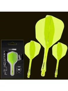   DARTS TOLL ÉS SZÁR EGYBEN WINMAU FUSION SÁRGA, STANDARD TOLL ÉS HOSSZÚ SZÁR
