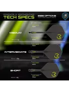 Darts toll és szár egyben Winmau Fusion MvG Pac Man, No2 toll és rövid szár