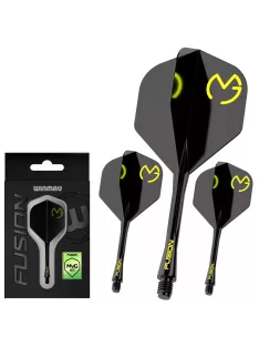   Darts toll és szár egyben Winmau Fusion MvG Pac Man, No2 toll és hosszú szár