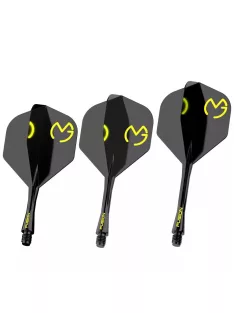   Darts toll és szár egyben Winmau Fusion MvG Pac Man, No2 toll és hosszú szár