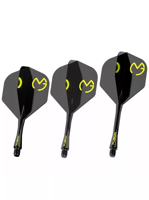 Darts toll és szár egyben Winmau Fusion MvG Pac Man, No2 toll és hosszú szár