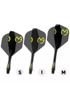 Darts toll és szár egyben Winmau Fusion MvG Pac Man, No2 toll és hosszú szár