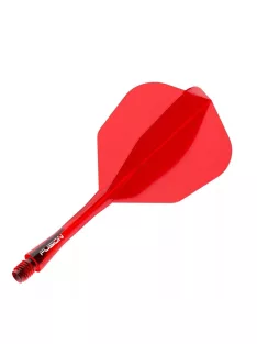   Darts toll és szár egyben Winmau Fusion piros, NO6 toll és közepes hosszúságú  szár