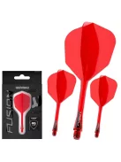 Darts toll és szár egyben Winmau Fusion piros, NO6 toll és közepes hosszúságú  szár