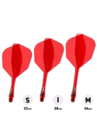 Darts toll és szár egyben Winmau Fusion piros, NO6 toll és közepes hosszúságú  szár