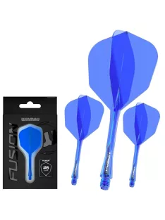   Darts toll és szár egyben Winmau Fusion kék, NO6 toll és hosszú szár