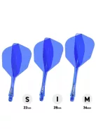 Darts toll és szár egyben Winmau Fusion kék, NO6 toll és hosszú szár