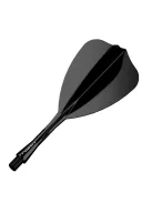 Darts toll és szár egyben Winmau Fusion Arrow, fekete toll és rövid szár