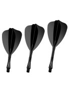 Darts toll és szár egyben Winmau Fusion Arrow, fekete toll és hosszú szár