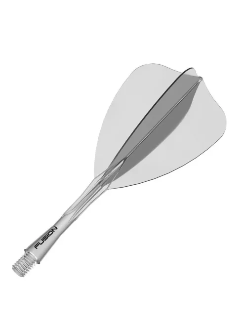 Darts toll és szár egyben Winmau Fusion Arrow toll és közepes szár, átlátszó