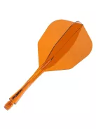 Darts toll és szár egyben Winmau Fusion No6 toll és közepes szár, átlátszó narancssárga