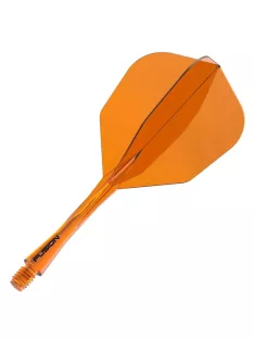   Darts toll és szár egyben Winmau Fusion No6 toll és közepes szár, átlátszó narancssárga
