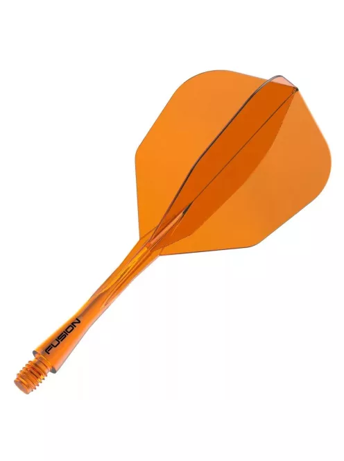 Darts toll és szár egyben Winmau Fusion No6 toll és közepes szár, átlátszó narancssárga