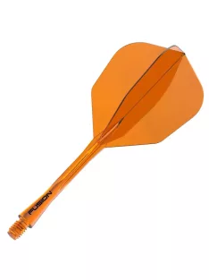   Darts toll és szár egyben Winmau Fusion No6 toll és hosszú szár, átlátszó narancssárga