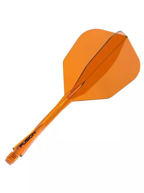 Darts toll és szár egyben Winmau Fusion No6 toll és hosszú szár, átlátszó narancssárga