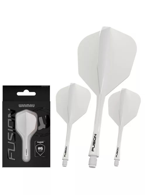 Darts toll és szár egyben Winmau Fusion toll és rövid szár, fehér