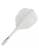 Darts toll és szár egyben Winmau Fusion No6 toll és közepes szár, átlátszó fehér