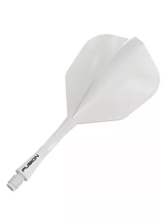   Darts toll és szár egyben Winmau Fusion No6 toll és közepes szár, átlátszó fehér