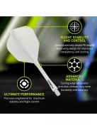 Darts toll és szár egyben Winmau Fusion No6 toll és közepes szár, átlátszó fehér