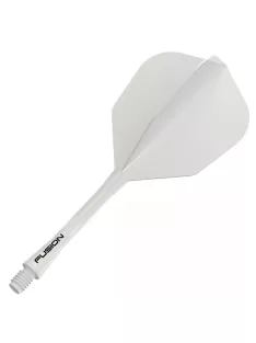   Darts toll és szár egyben Winmau Fusion No6 toll és hosszú szár, átlátszó fehér