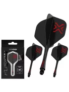 Darts toll és szár egyben Winmau Fusion Blade X fekete, No2 toll és közepes szár