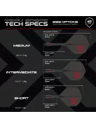 Darts toll és szár egyben Winmau Fusion Blade X fekete, No2 toll és közepes szár