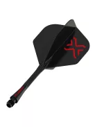 Darts toll és szár egyben Winmau Fusion Blade X fekete, No2 toll és hosszú szár