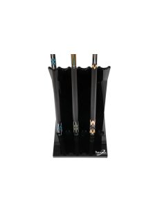   dákótartó állvány Dynamic 6 db dákóhoz, akrilüveg, fényes fekete