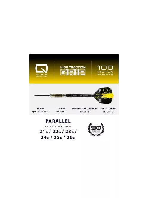 Dart szett Harrows steel 21g, Chizzy 90% wolfram