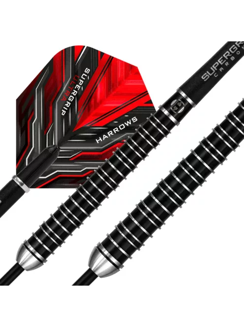 Dart set Harrows steel 24g, Supergrip Ultra 90% tungsten