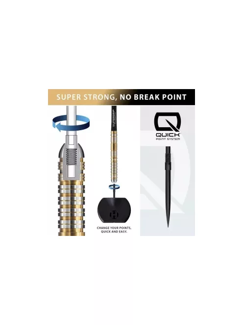 DART SZETT STEEL HARROWS CHIZZY  QP 24G, 90% WOLFRAM
