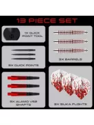 DART SET STEEL HARROWS DAMON HETA GEN2 21G, 90% WOLFRAM