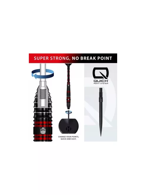 Dart szett steel Harrows Ryan Searle Series 1 QP 22g, 90%