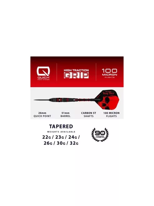 Dart szett steel Harrows Ryan Searle Series 1 QP 22g, 90%
