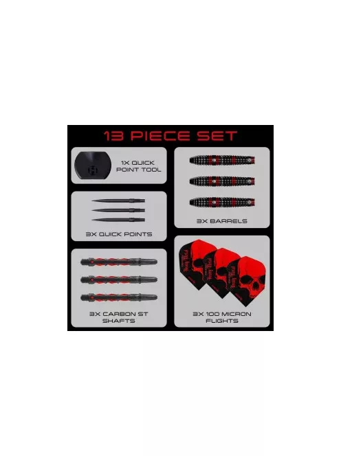 Dart szett steel Harrows Ryan Searle Series 1 QP 30g, 90%