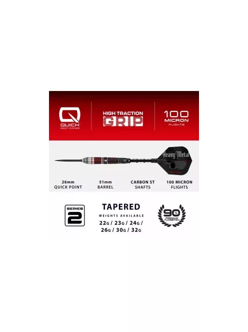 Dart szett steel Harrows Ryan Searle Series 2 QP22g, 90% wolfram