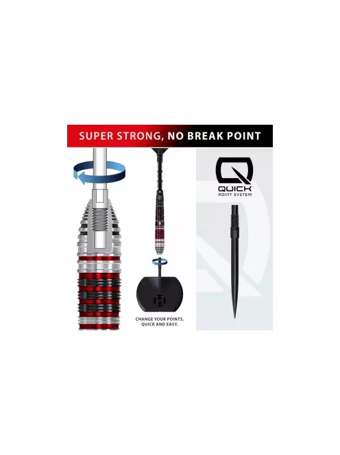 Dart szett steel Harrows Ryan Searle Series 2 QP 23g, 90% wolfram