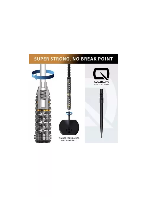 Dart szett steel Harrows Opus QP 22g, 90% wolfram