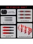 Dart szett steel Harrows Damon Heta Series 3 QP 23g, 90% wolfram