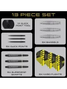 Dart szett steel Harrows NX90 Bomb Quick Point 21g, 90% wolfram