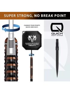 Dart szett steel Harrows QP Wolfram Trinity 21g, 97%