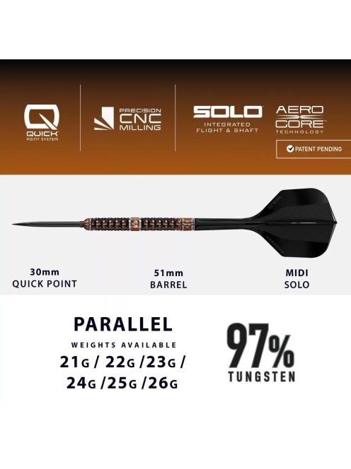 Dart szett steel Harrows QP Wolfram Trinity 21g, 97%