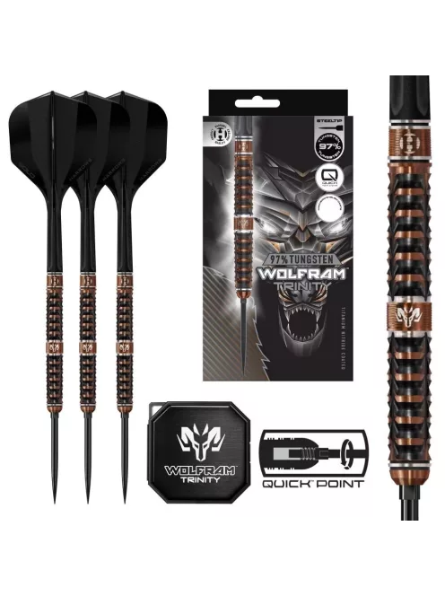 Dart szett steel Harrows QP Wolfram Trinity 24g, 97%