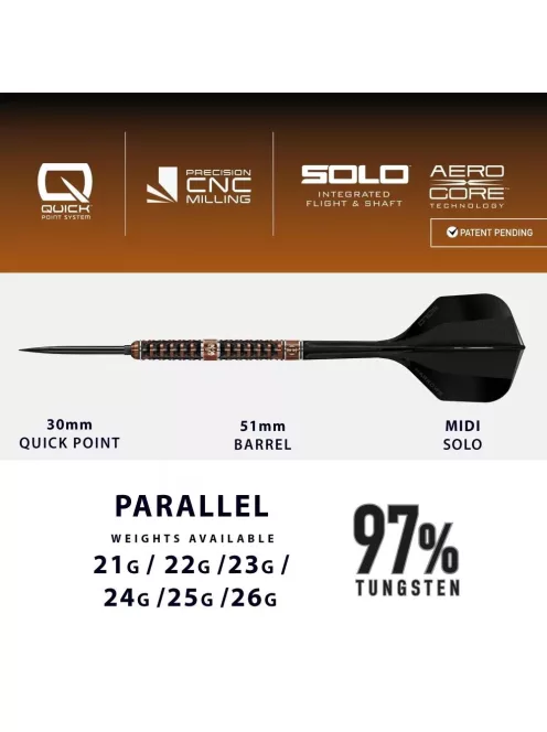 Dart szett steel Harrows QP Wolfram Trinity 25g, 97%