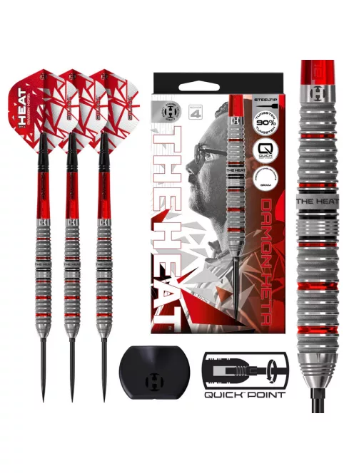 dart szett steel Harrows Damon Heta Series 4, Quick Point, 24gr, 90%
