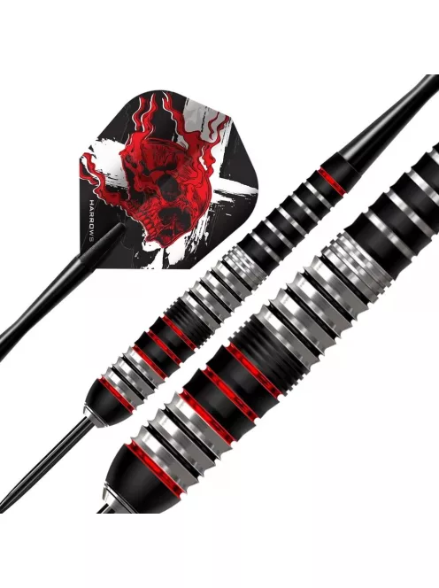 Harrows Dart szett steel Heavy Metal, 26g, réz