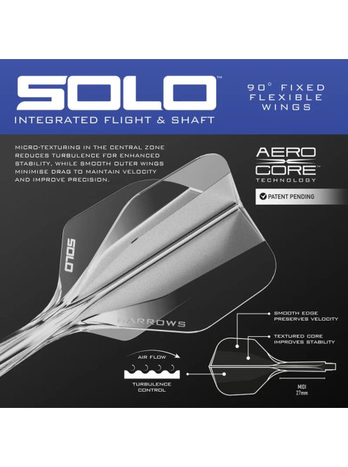 dart szett steel Harrows Geo Parallel, Quick Point, 24gr, 90% 