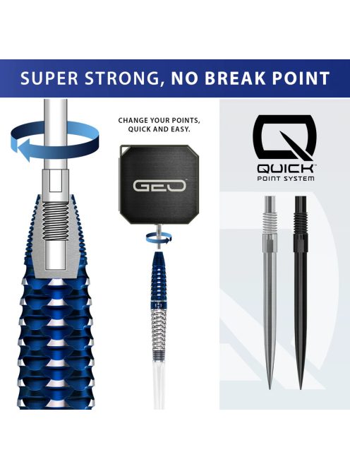 dart szett steel Harrows Geo Torpedo, Quick Point, 24gr, 90% 