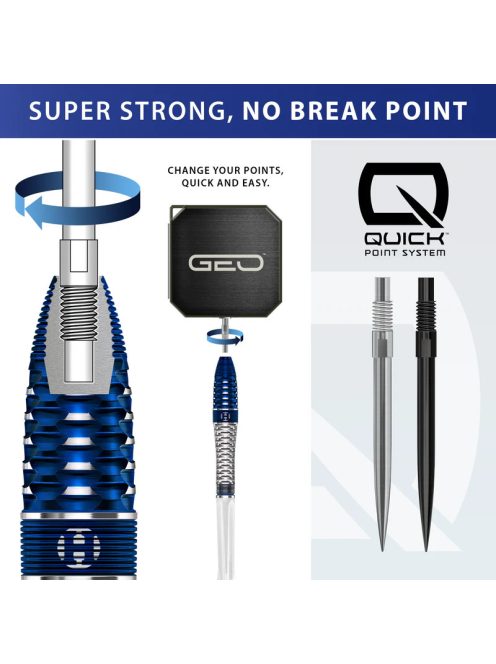 dart szett steel Harrows Geo Bomb, Quick Point, 25g, 90%